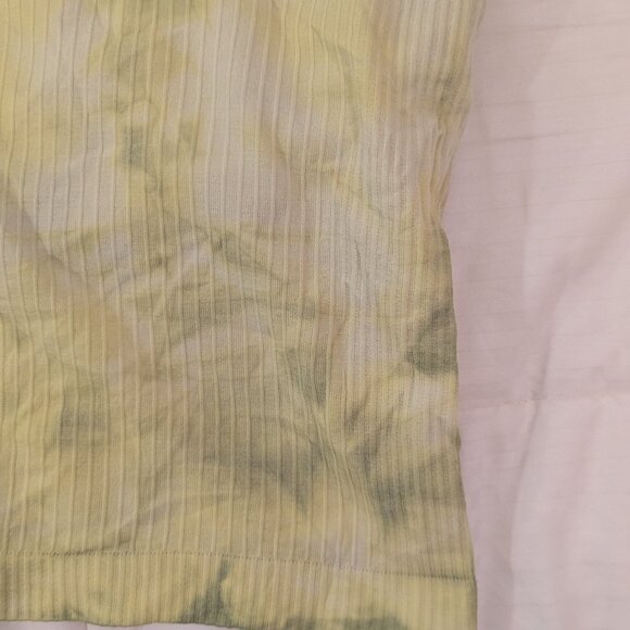 Lululemon Ebb to Street Cropped Racerback Tank Top 8 Marble Dye Wasabi Tie Dye - Picture 3 of 9